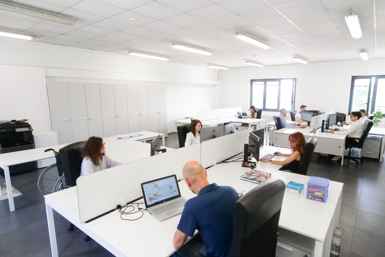 Uffici di un cliente Multiservice in esercizio